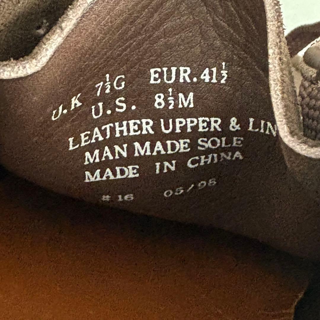 クラークス ワラビー レザーブーツ スウェードシューズ 極美品 【UK7.5G】