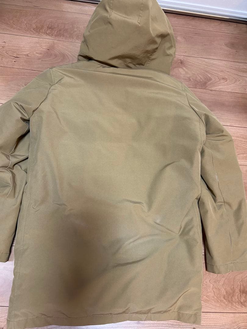 【美品】DANTON/ダントンダウンコートJD-8634LASカーキ42