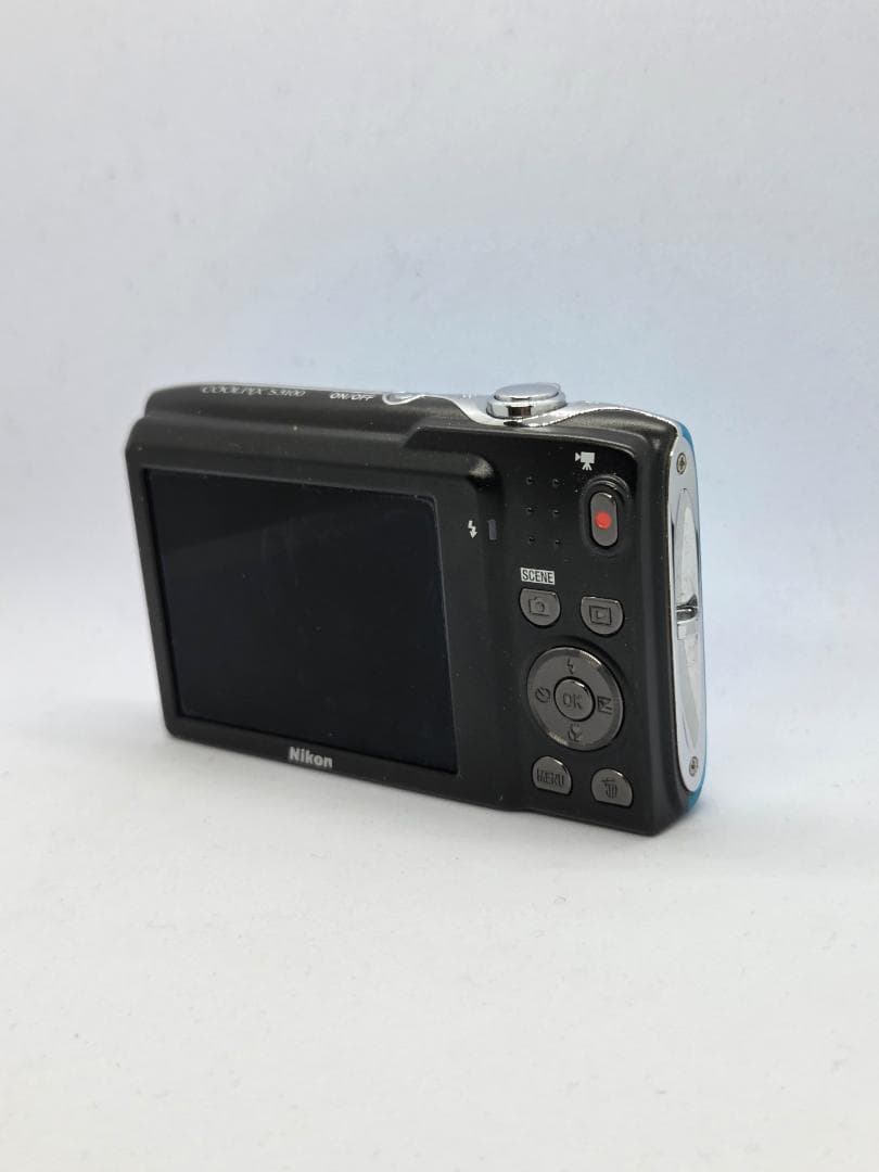 【スマホ転送OK】ニコン NIKON COOLPIX S3100 水色