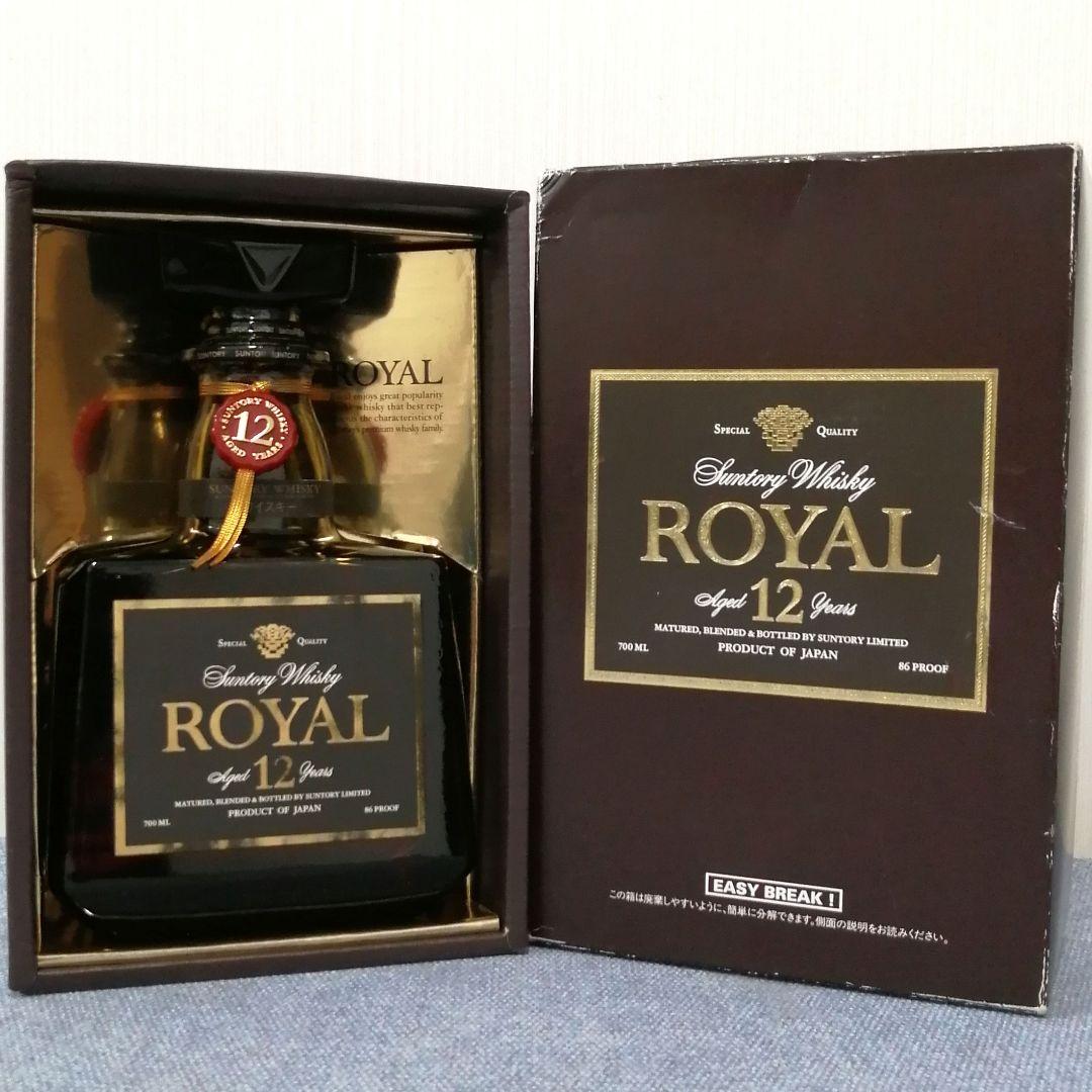 サントリーローヤル12年　黒ラベル　700ml43%　未開栓　箱あり④