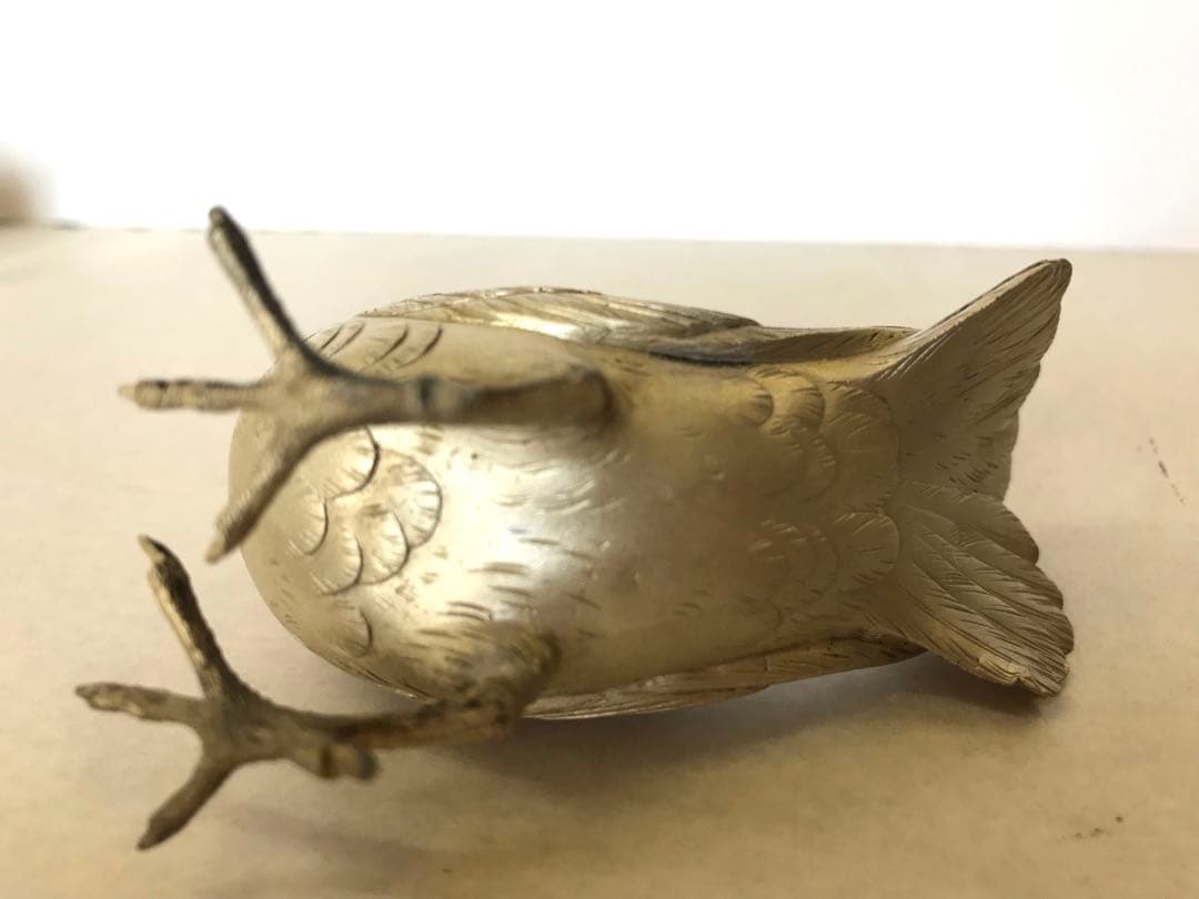 銀製:夫婦鳩置物