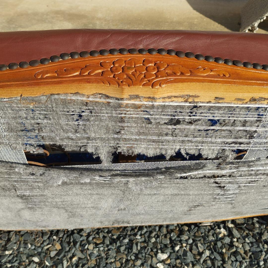 ロココ調　猫脚　二人掛けソファ