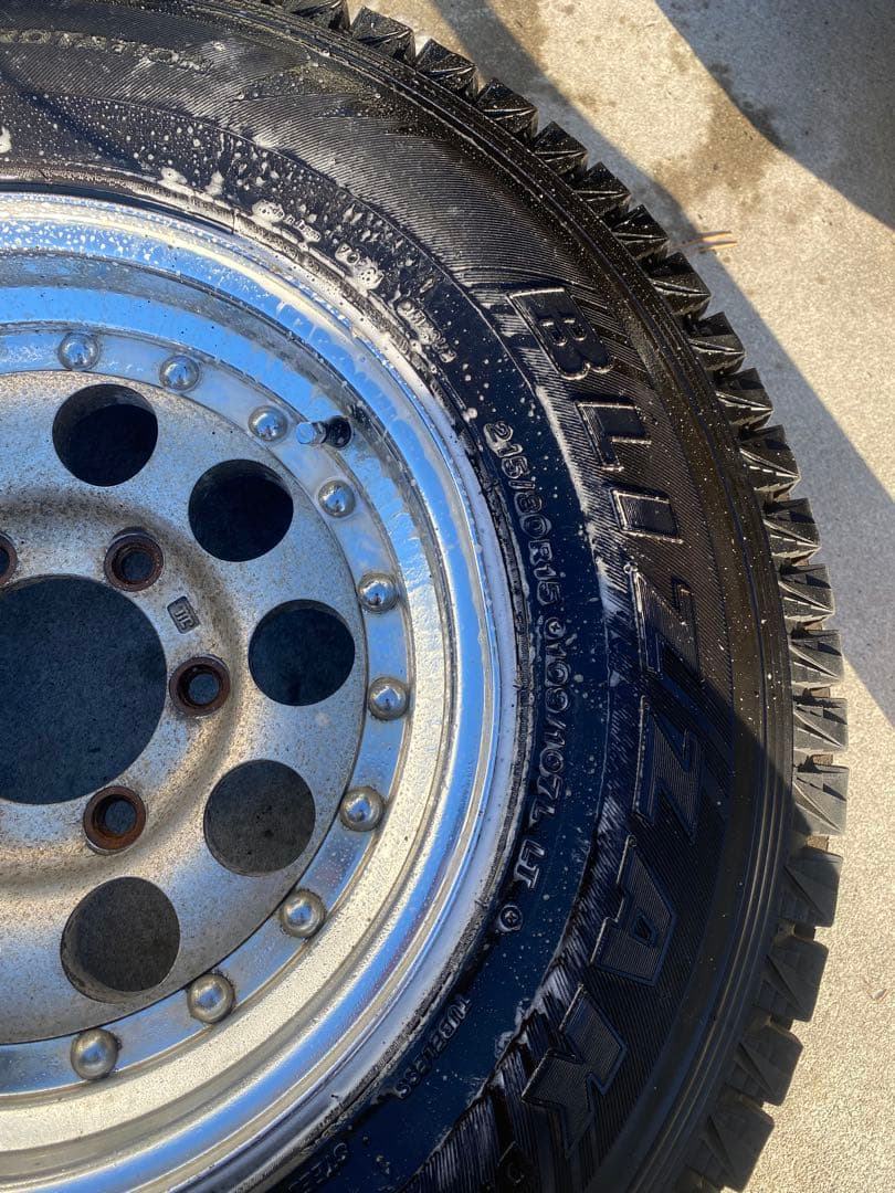 ランクル40　215/80R15 スタッドレス ホイール 4本セット ブリザック