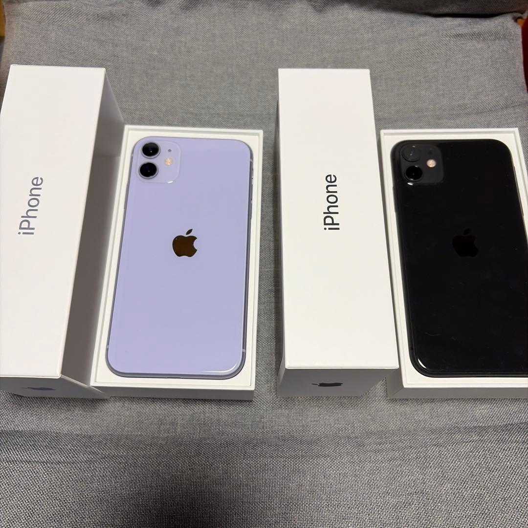 【2台セット】Apple iPhone 11 本体 64GB (SIMフリー)