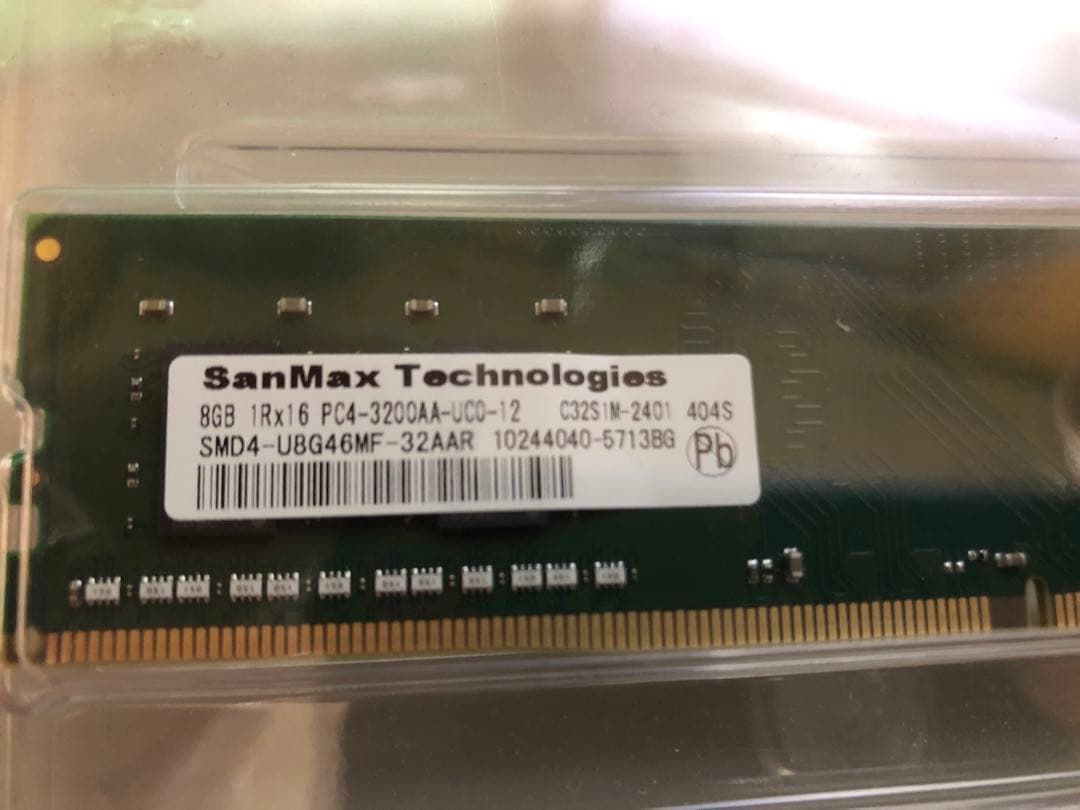 SanMax DDR4-3200 16GB (8GB×2枚) 動作確認済