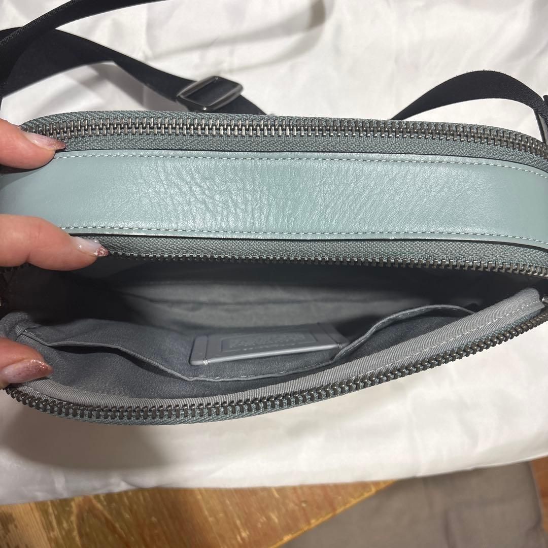 COACH ショルダーバッグ ベージュ/水色