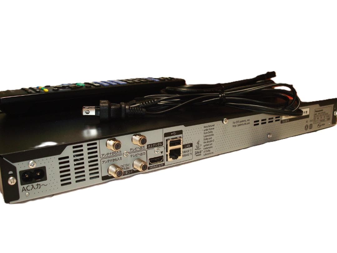 動作確認済　Panasonic Blu-rayレコーダー DMR-BRS500