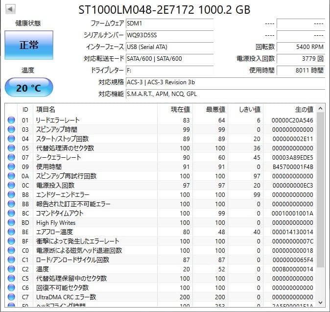 ✨4個セット✨HDD 1000GB✨大容量1TB✨2.5インチ✨11-06