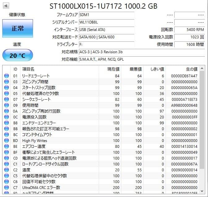 ✨4個セット✨HDD 1000GB✨大容量1TB✨2.5インチ✨11-06