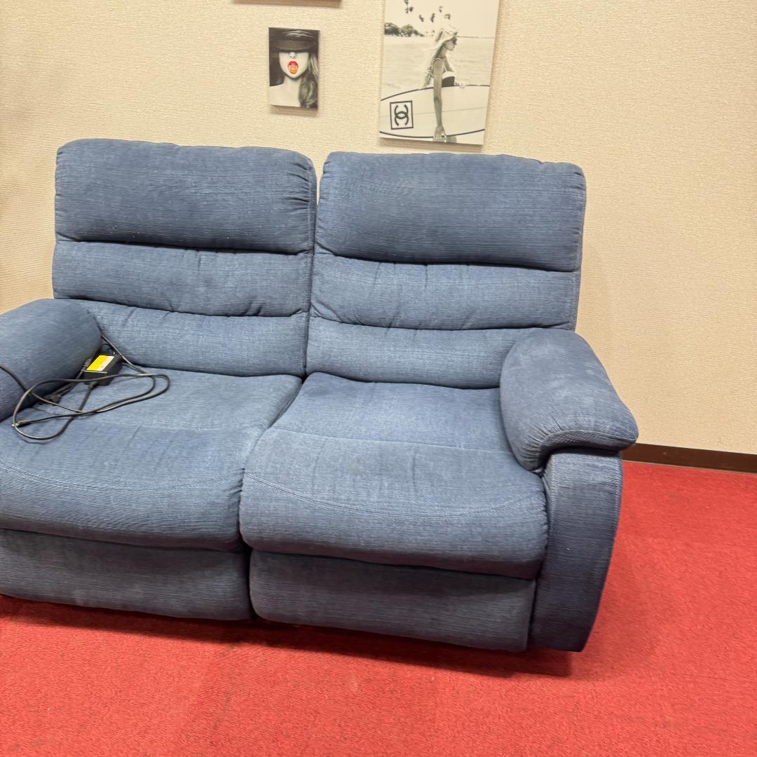 東京23区送料無料　美品2P リクライニングソファー