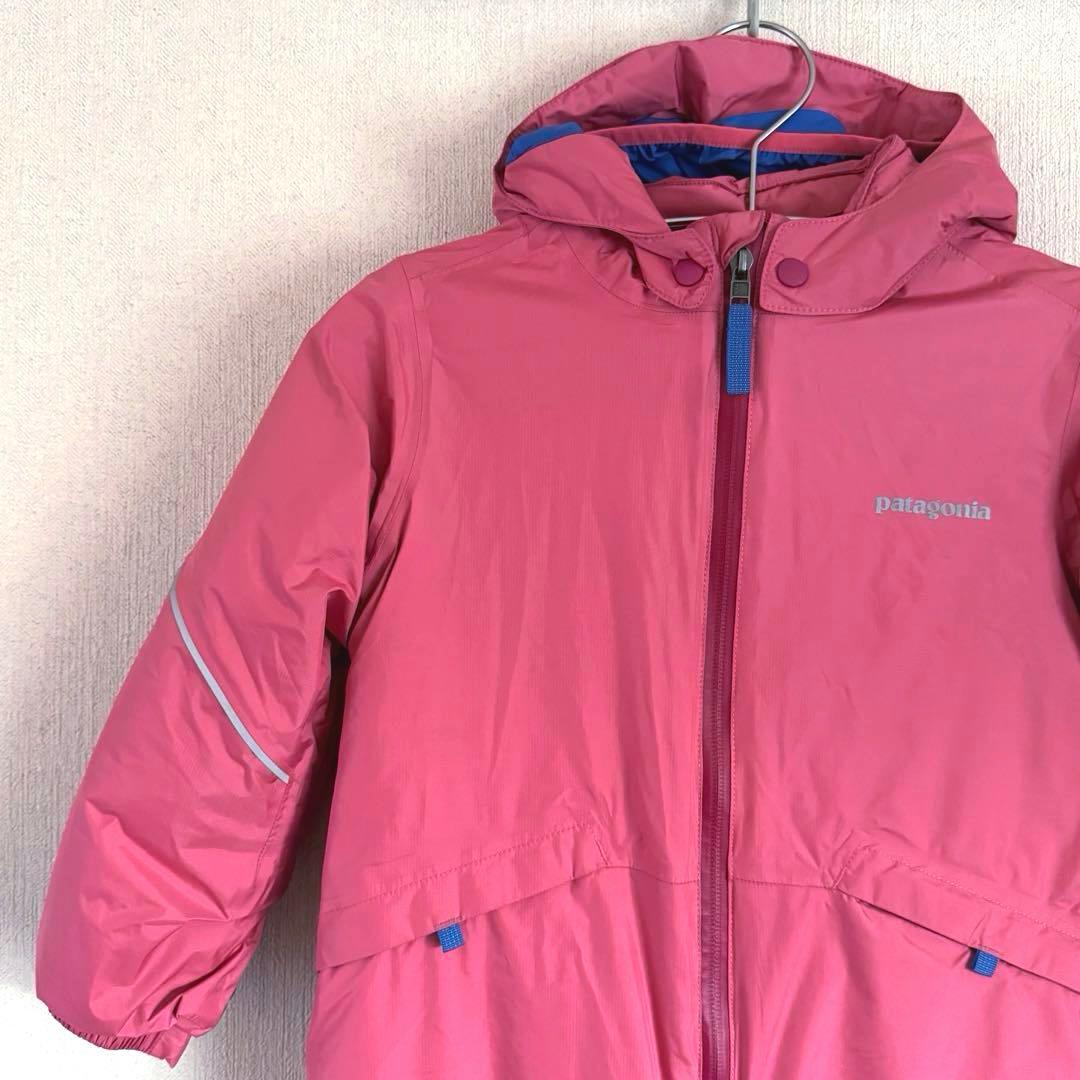 【美品】patagonia　子ども用スキーウェア　ピンク　5Tサイズ