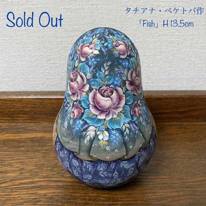 ロシア雑貨☆マトリョーシカ(3P)Birds タチアナ作