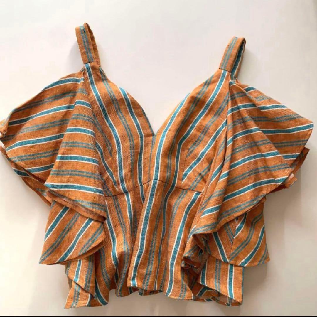 マイラン フリルトップス mylan リネン　ハワイ　ハレクラニ