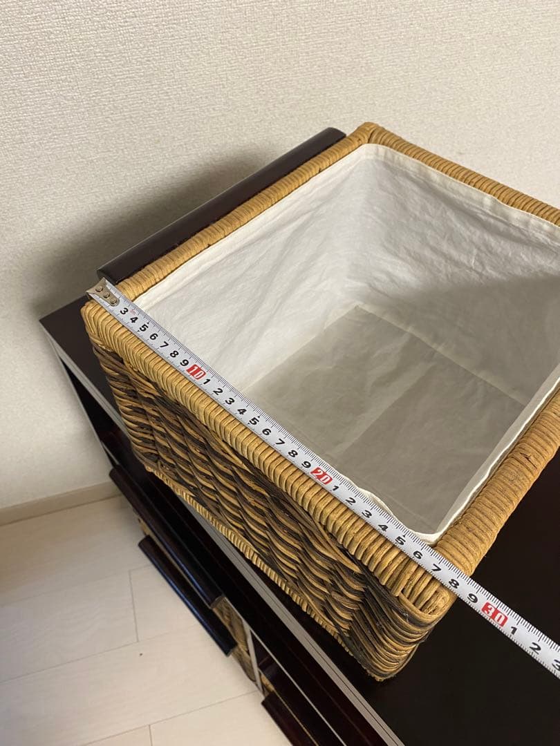 ニッセン　アジア風 レトロ　籐家具 ラタン チェスト　横型 引き出し4個