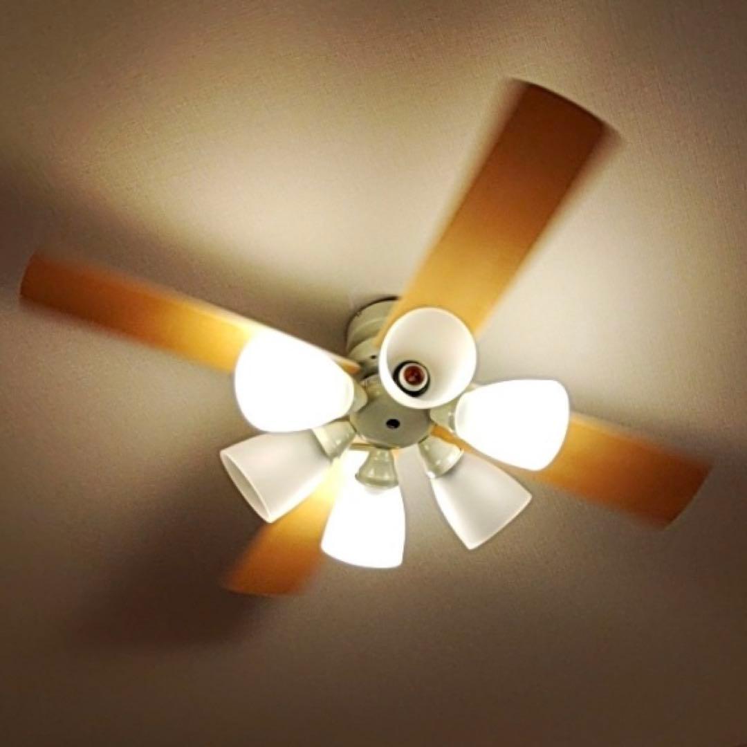 新品 LOWYA シーリングファンライト 6灯