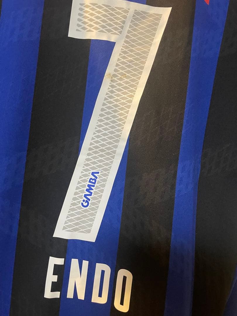 三冠シーズン　遠藤保仁　ガンバ大阪　2014 ホームユニフォーム　日本代表