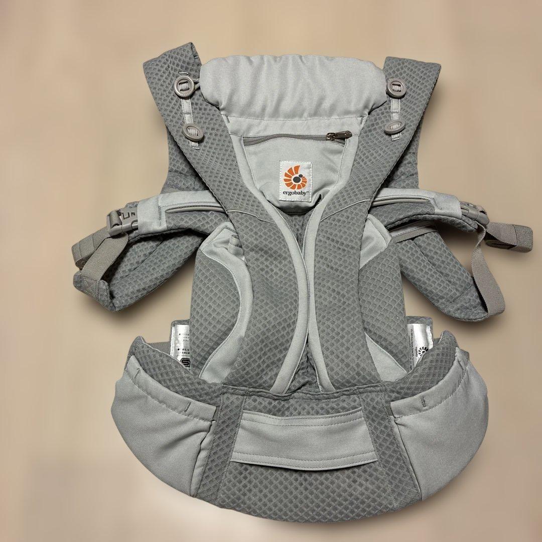 美品！エルゴ 抱っこ紐 オムニブリーズ　パールグレー