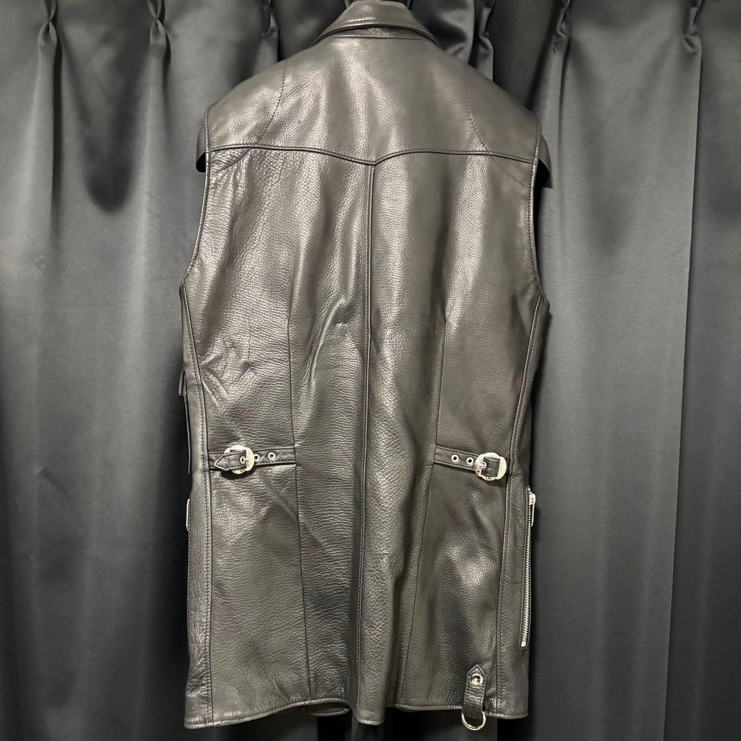 【定価198,000円】MASU レザーベスト　サイズ46