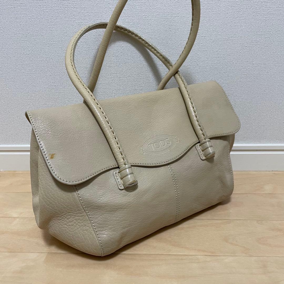 ■ TOD'S（トッズ） 良品 / レザー/ハンドバッグ/ ベージュ系