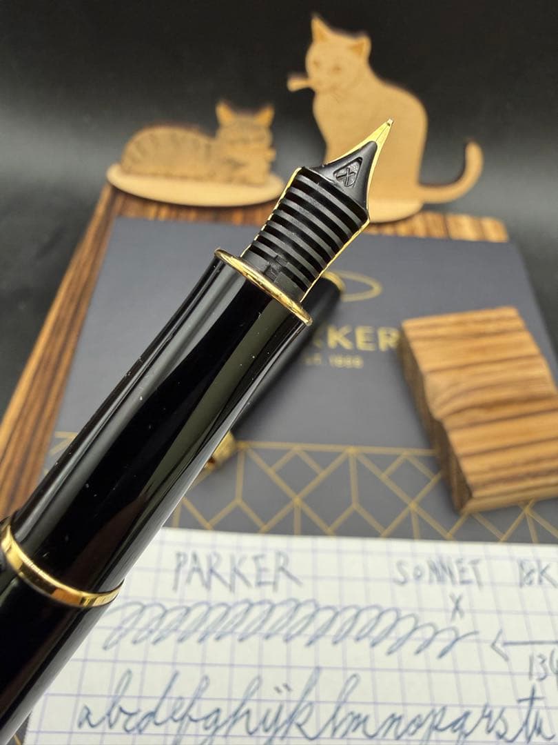 PARKER 万年筆 ソネット ラックブラックGT 18K X