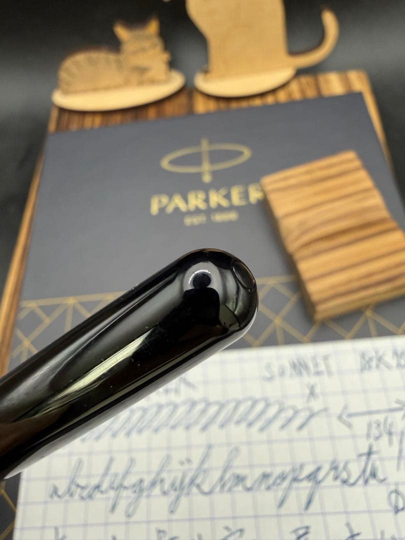 PARKER 万年筆 ソネット ラックブラックGT 18K X