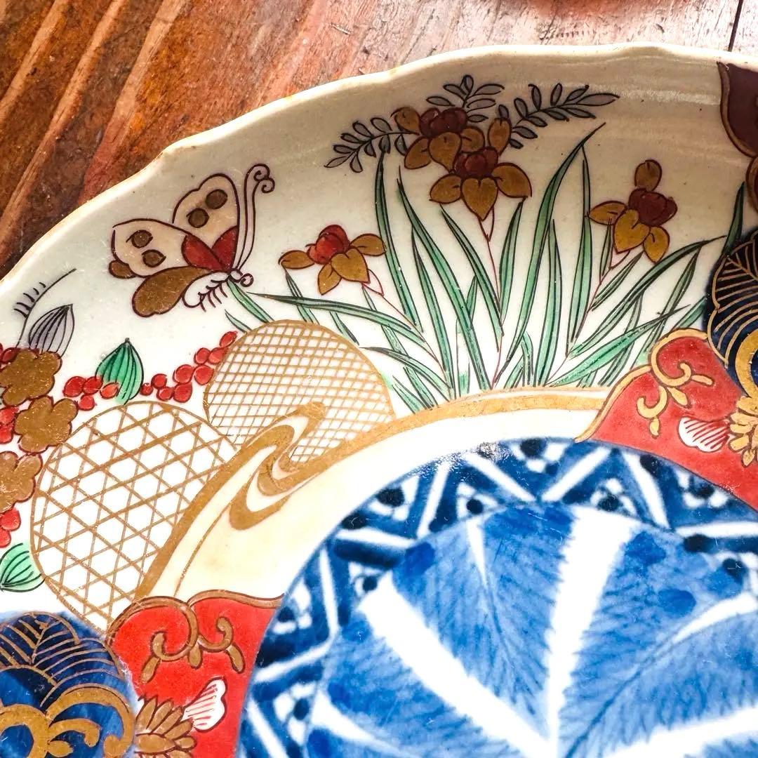 骨董皿　古伊万里　大聖寺伊万里　平皿　飾皿　おもてなし皿