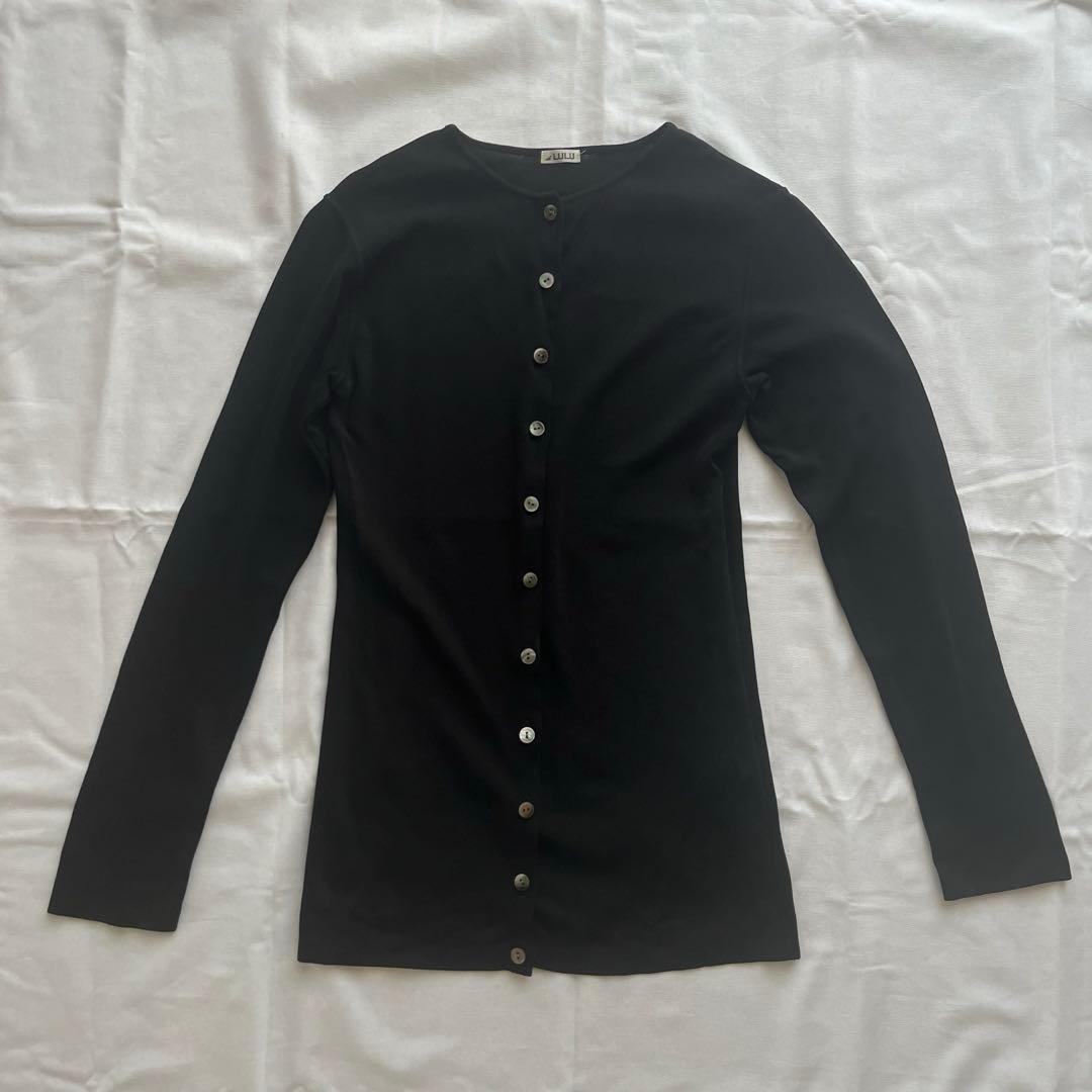 edit for lulu abc ロングカーディガン ブラック