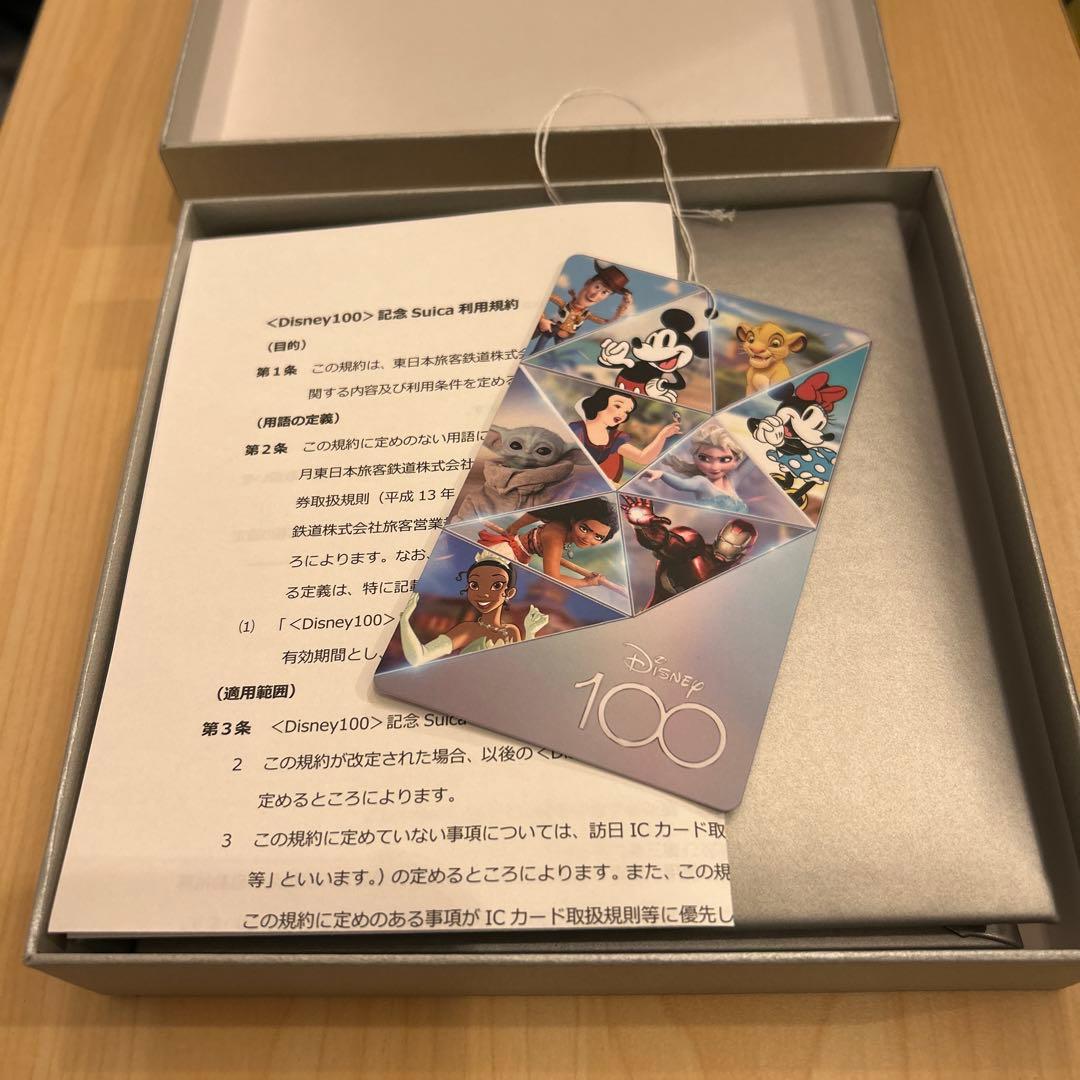 Disney100 記念 Suicaカード & 収納ボックス　新品