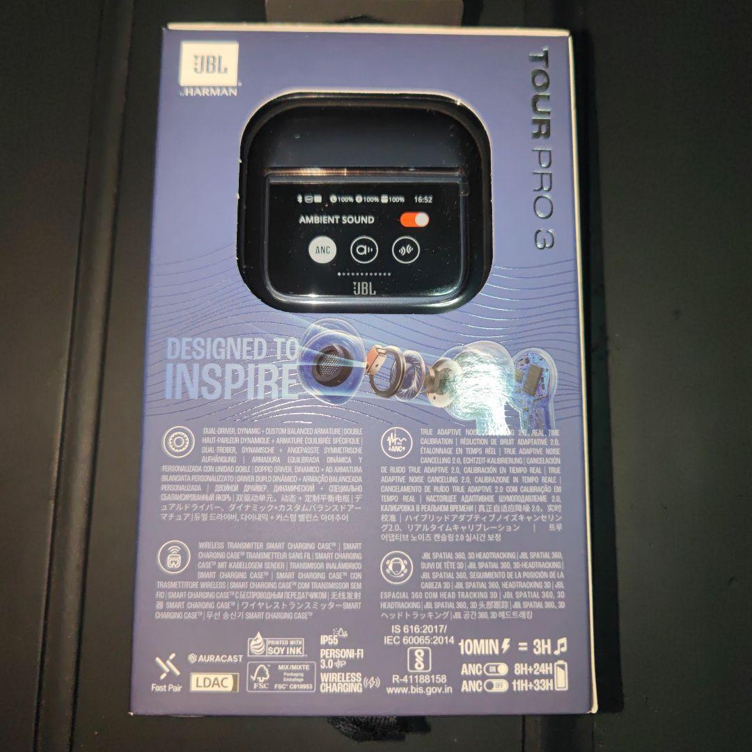 新品　限定カラー　JBL Tour Pro 3 ワイヤレスイヤホン　ネイビー