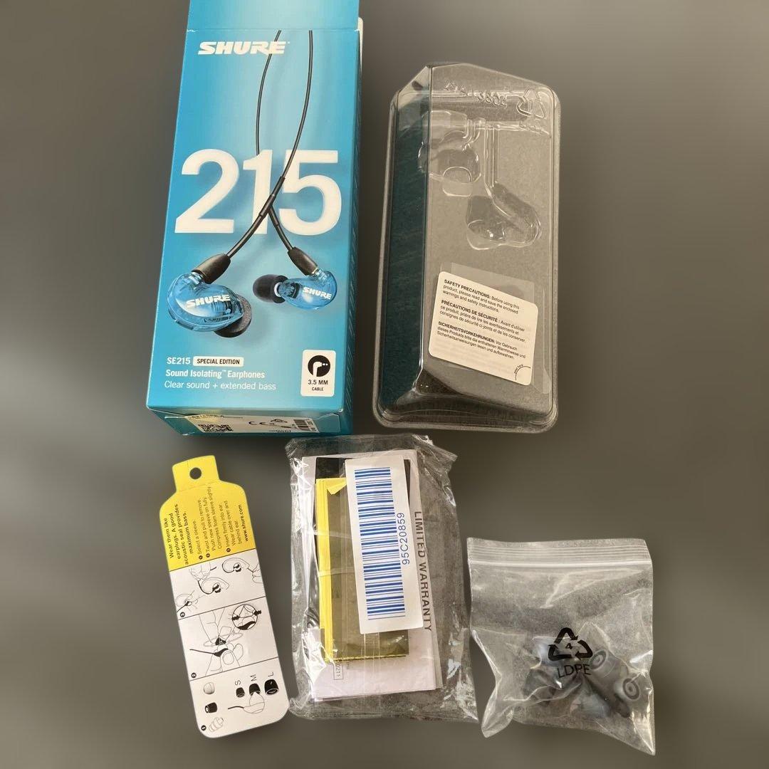 SHURE SE215SPE-A トランスルーセントブルー