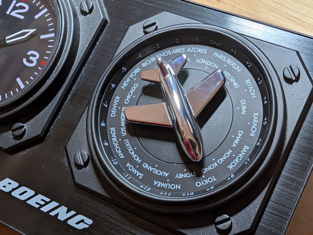ボーイング ワールドタイム デスククロック