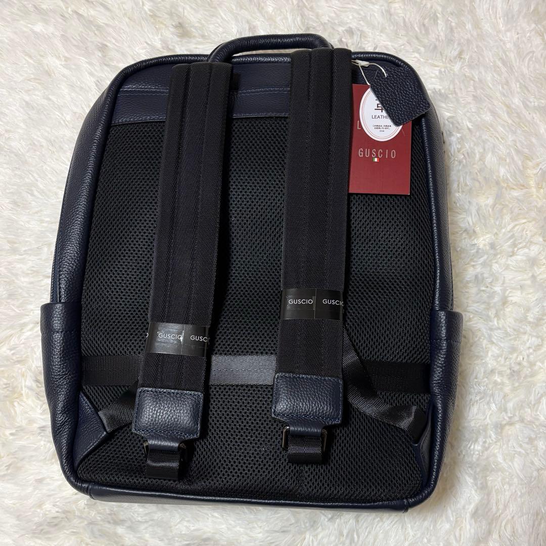 [グッシオ イタリー] 本革 バックパック メンズ リュックサック レザー A4