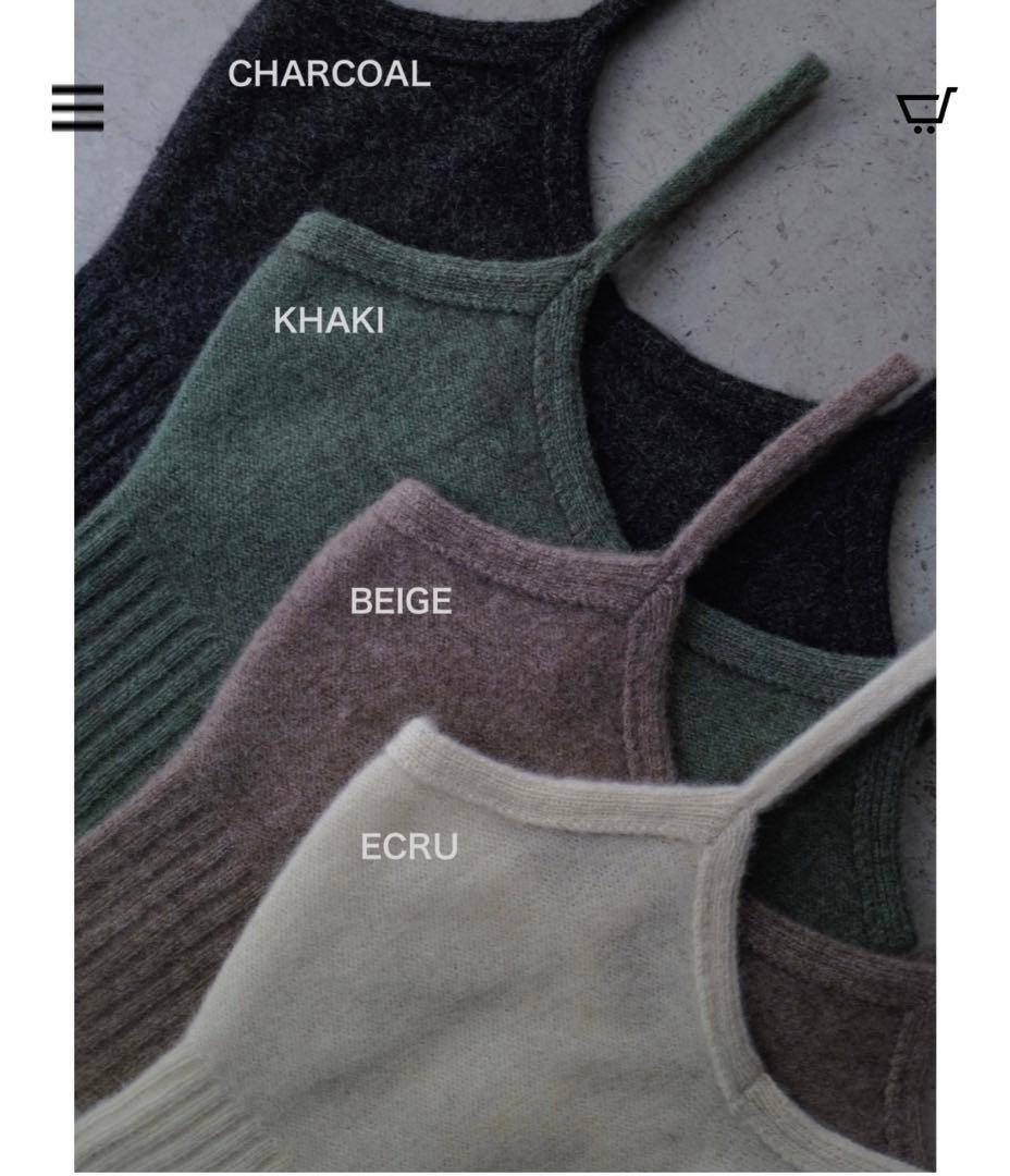 新品未使用　mother dept YAK KNIT キャミソール