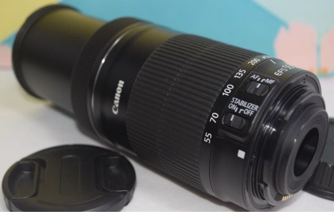 美品❤️超静音レンズ❤️Canon EF-S 55-250mm IS STM
