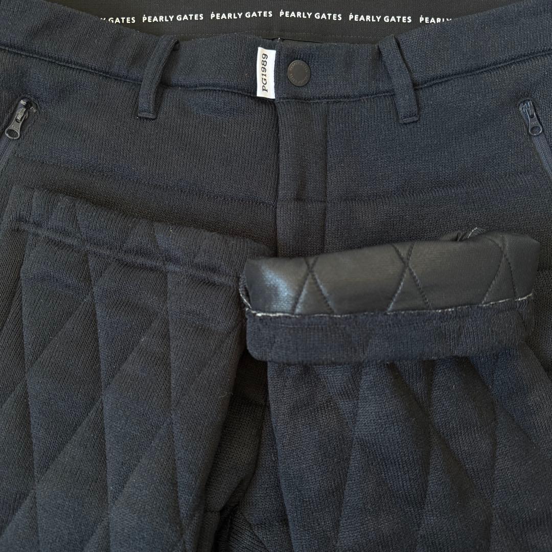 現行モデル　中綿　蓄熱　裏地付き　パーリーゲイツ　パンツ　L〜XL相当　紺　6