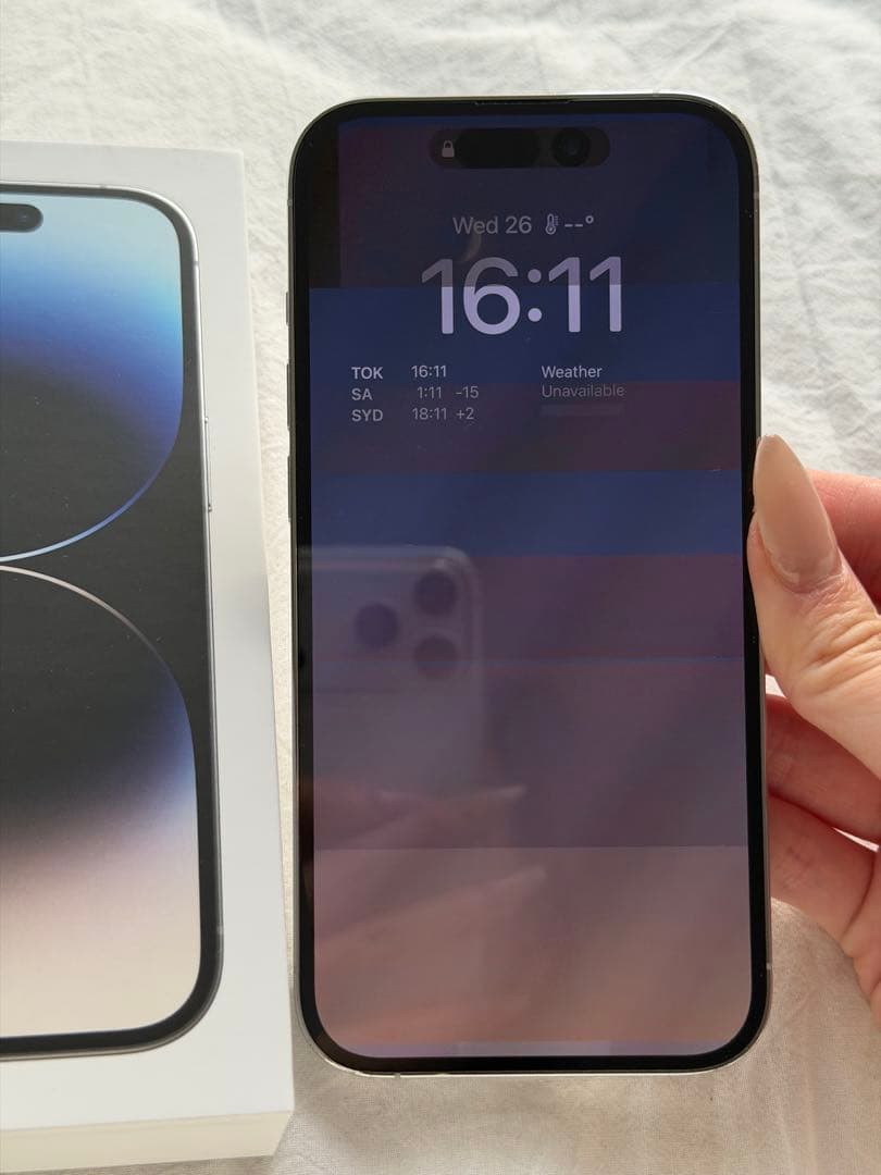 iPhone14 pro 256G 本体　simフリー　水没