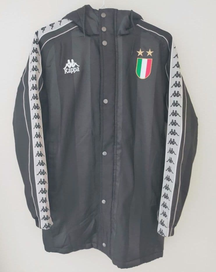 【新品美品】サッカーイタリア代表 Kappa ベンチコート ダウン メンズS