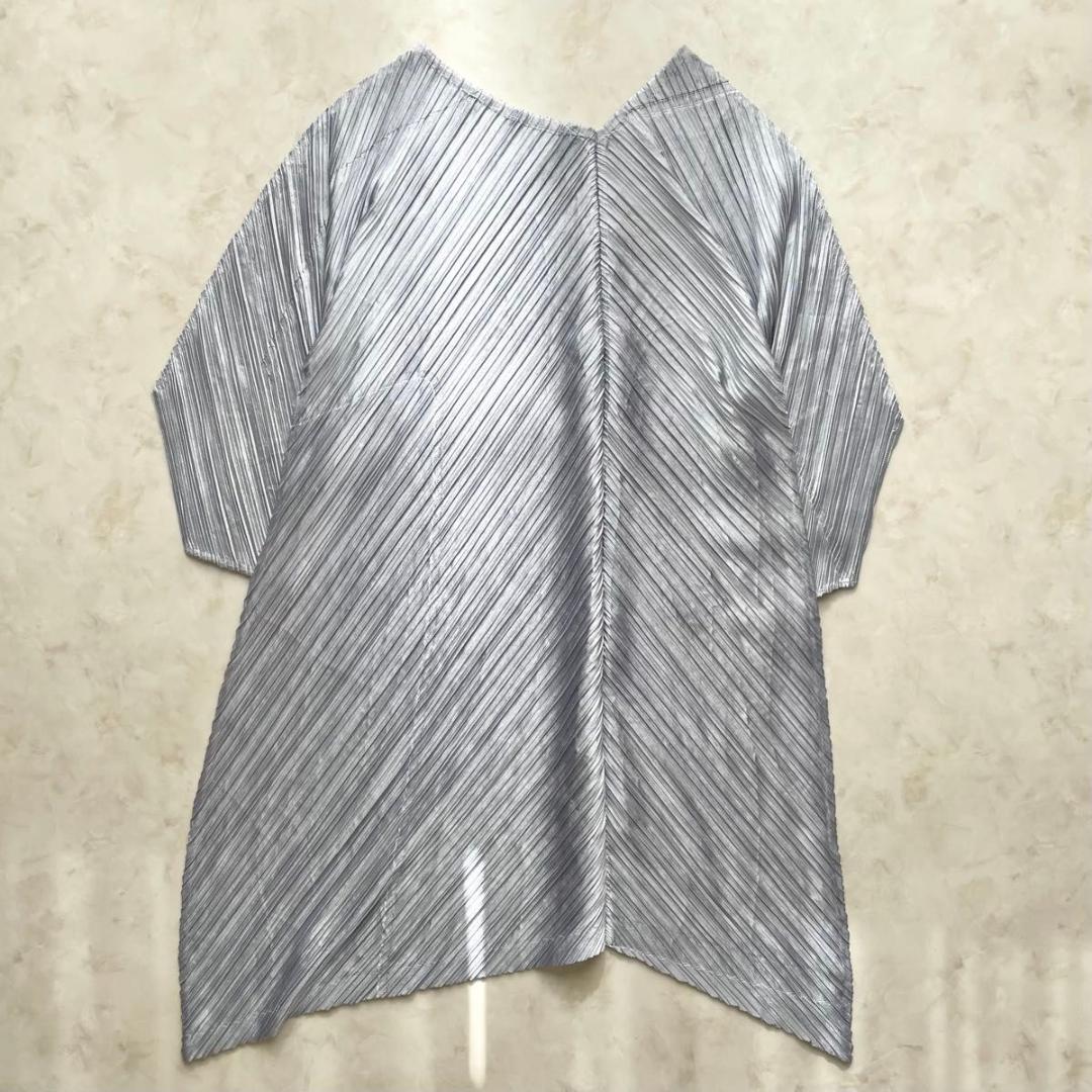 【極美品】PLEATS PLEASE Lサイズ　変形ワンピース　アシンメトリー