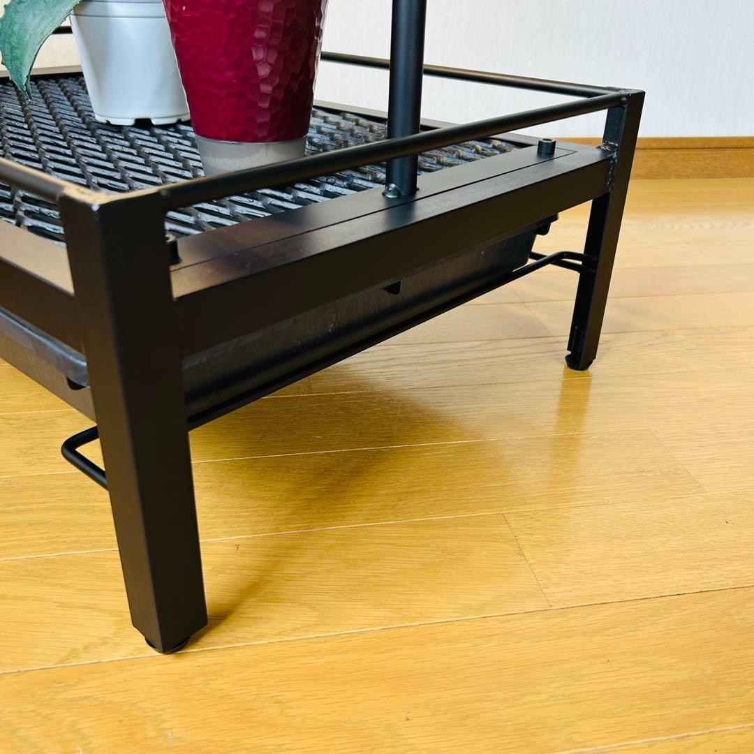 メッシュプランターラック　ダクトレール50cm 64cm x 40cm 受け皿