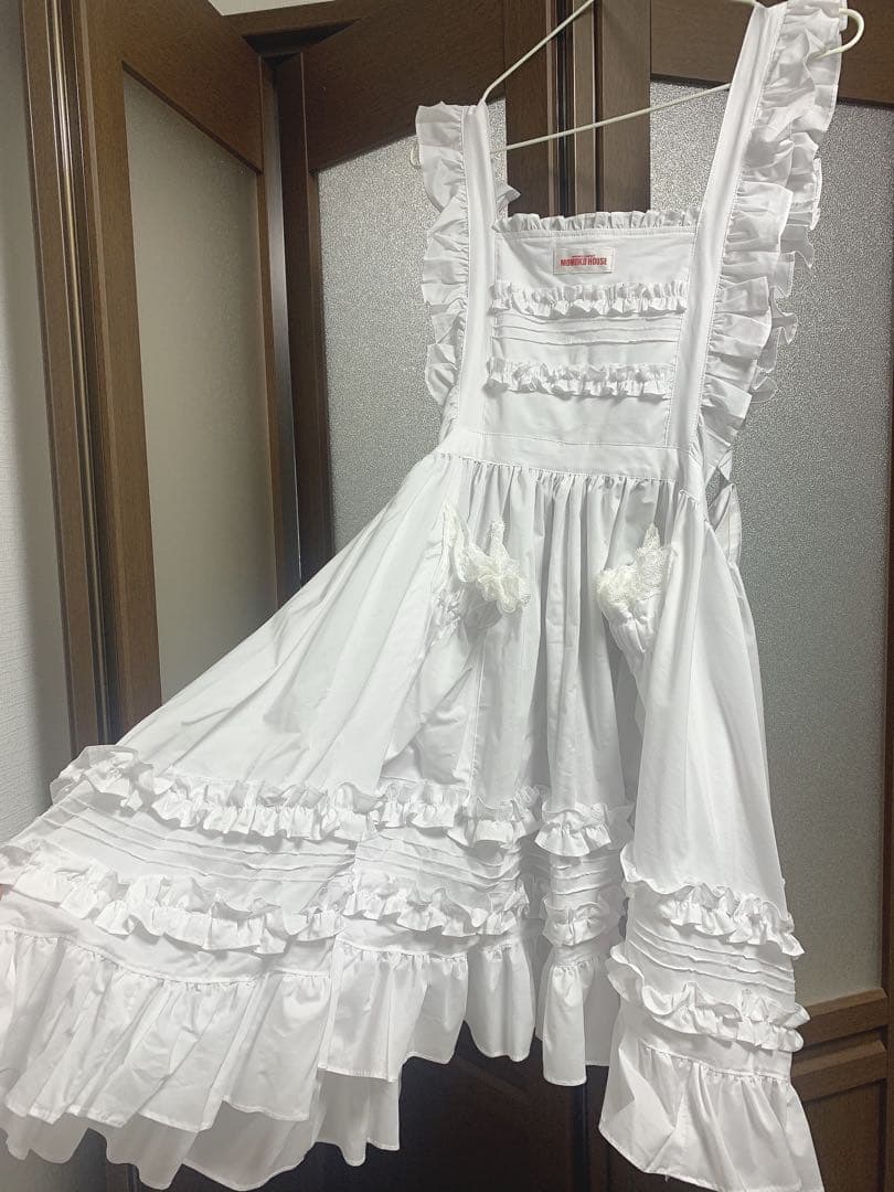 モモコハウス　エプロン　白