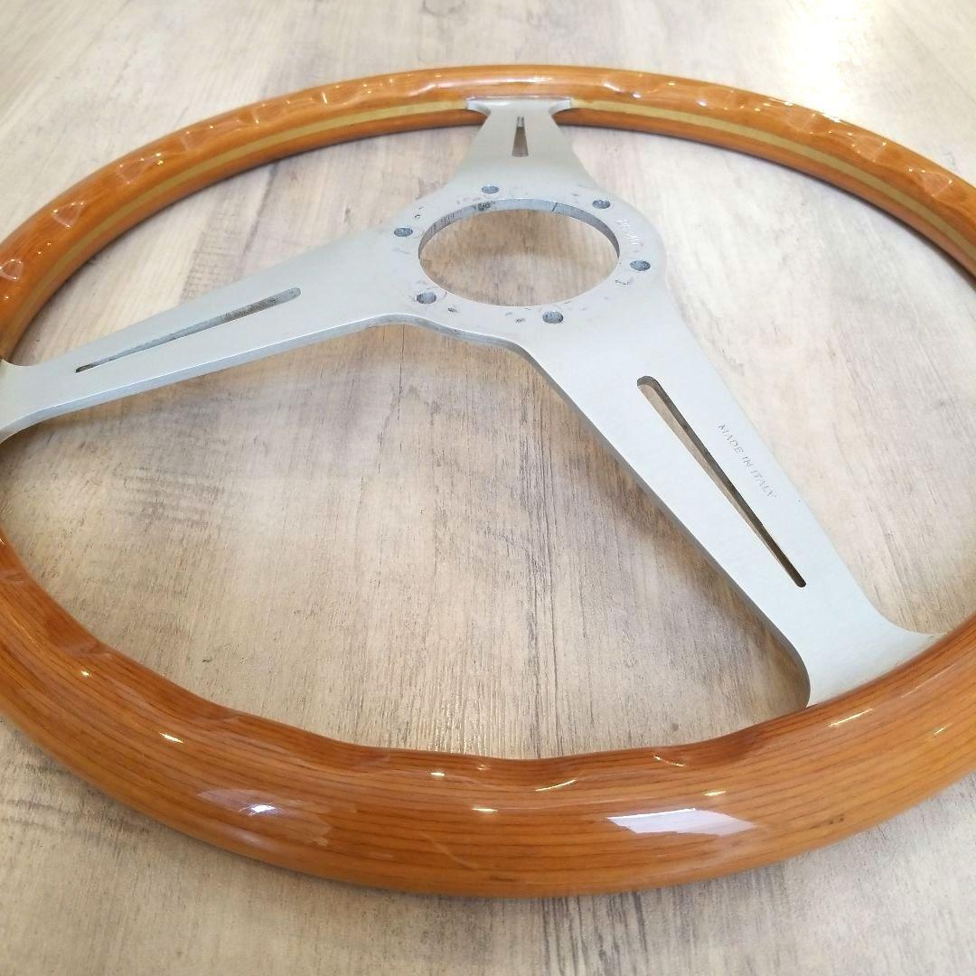 NARDI☆ナルディクラシックVITEウッドステアリング/シルバースポーク37Φ