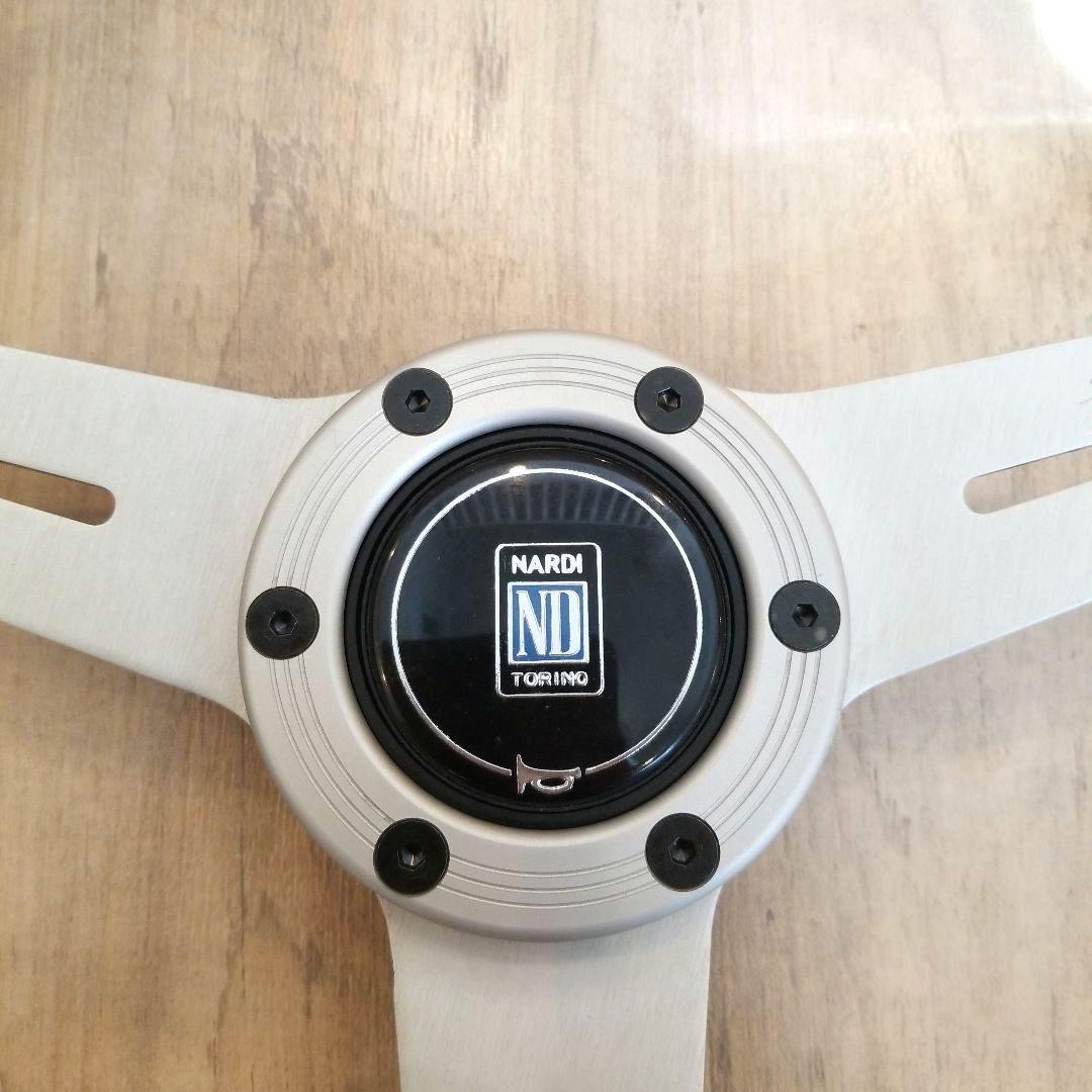 NARDI☆ナルディクラシックVITEウッドステアリング/シルバースポーク37Φ