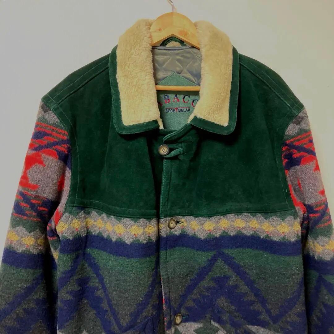 ドイツ製　TABACCI 中綿　ジャケット　襟ボア　毛混　暖かい　上質　冬