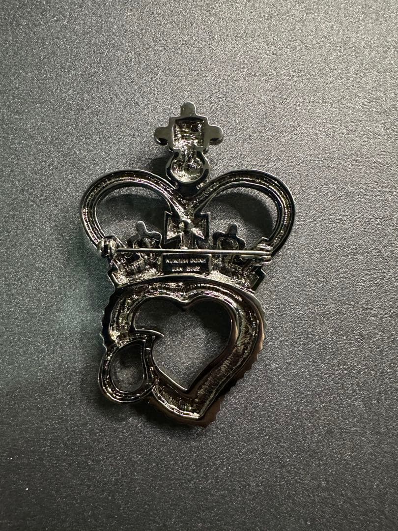 【極美品】NUMBER (N)INE ナンバーナイン 王冠ハート涙ブローチ