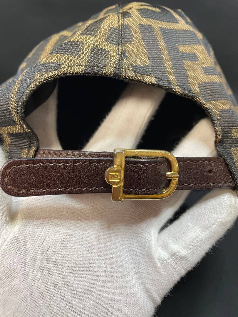 FENDI ズッカ柄　ロゴパターン キャップ　1401