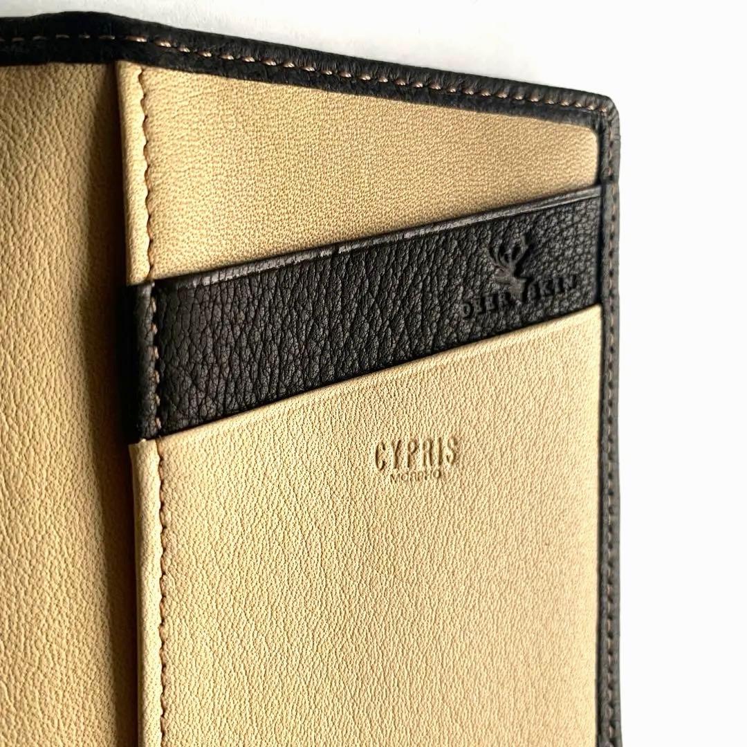 新品未使用 CYPRIS 名刺入れ キプリス2223 本革 ブラックレザー