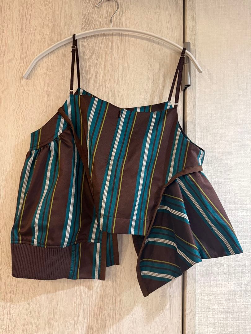 【美品】定価3.7万 アンスリード un3d. マルチストライプキャミソール