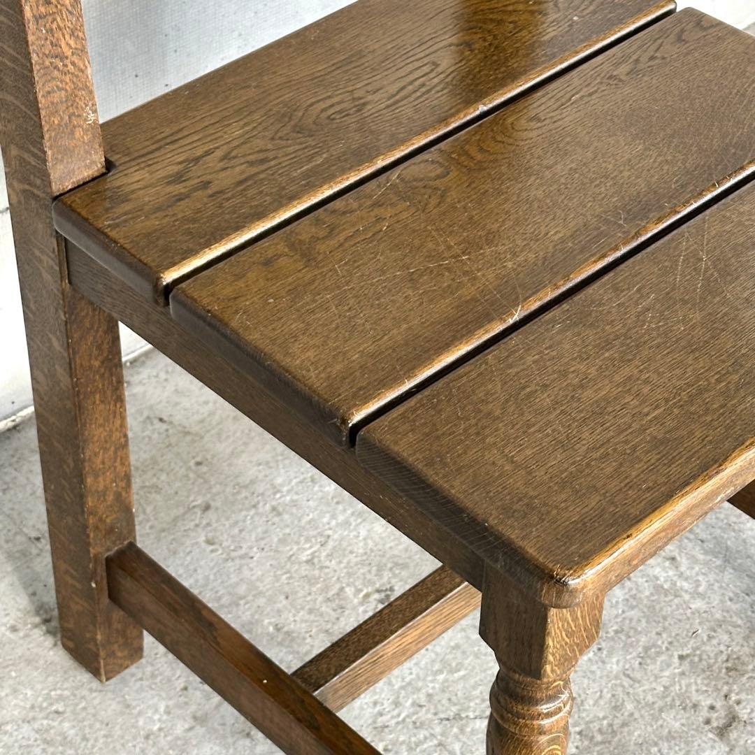 ✦昭和レトロ✦ オーク材 椅子｜ヴィンテージ ダイニングチェア｜無垢木製