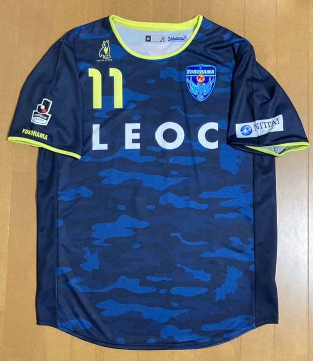 三浦知良　カズ　横浜ＦＣ3rdユニフォーム　迷彩柄