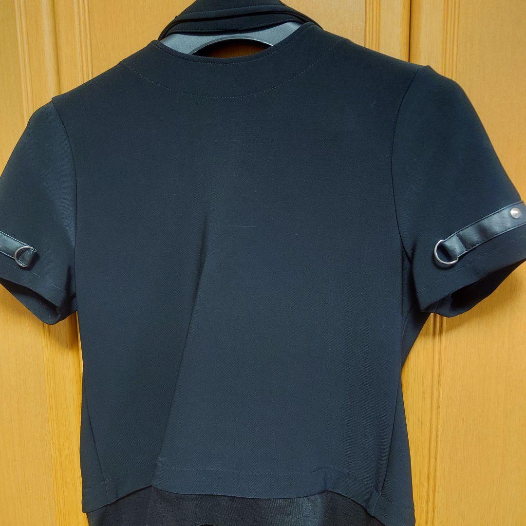 SEXPOT スタッズチェーン付きブラック　ダメージジャケット